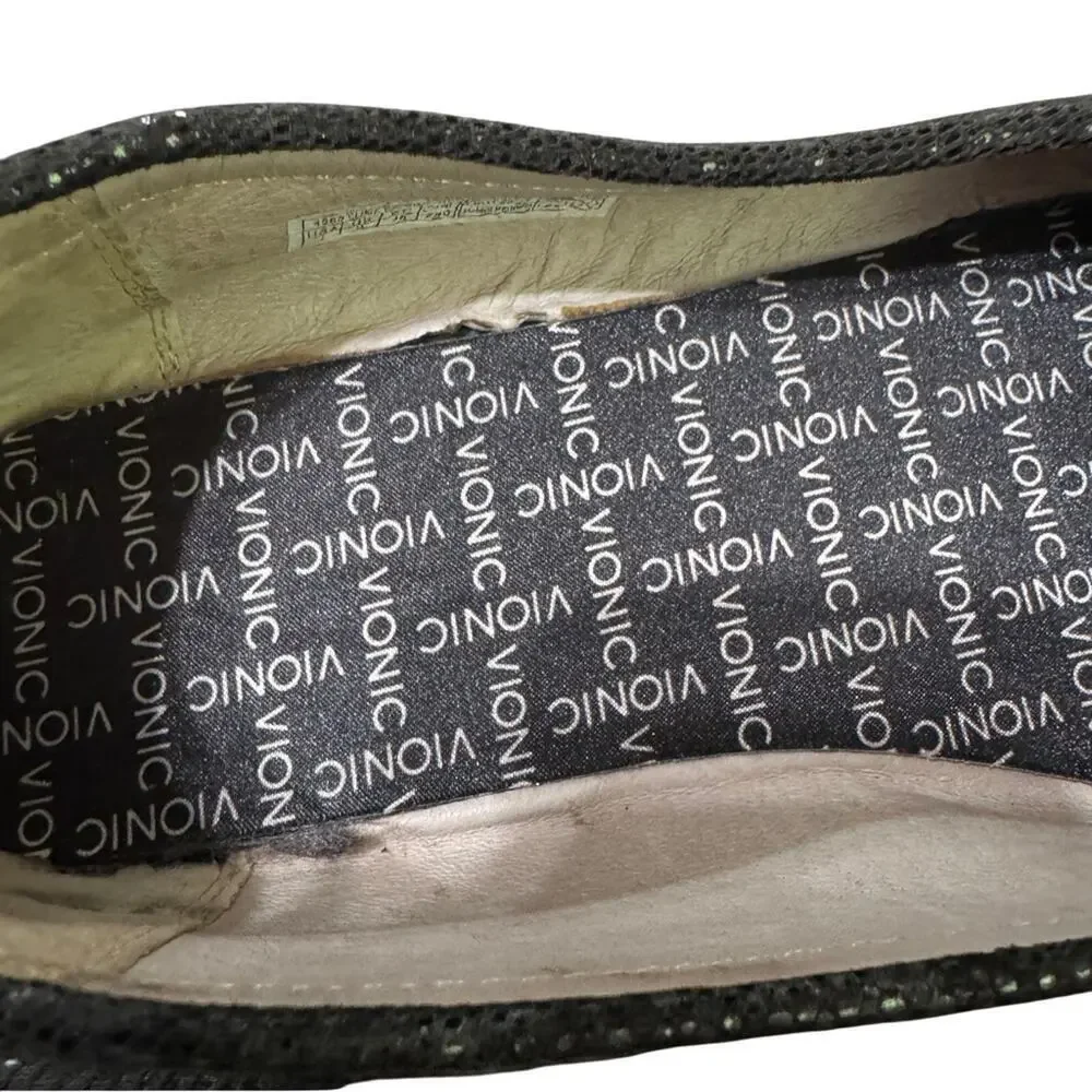 Vionic Womens Sydney Driving Loafers Black Size 7